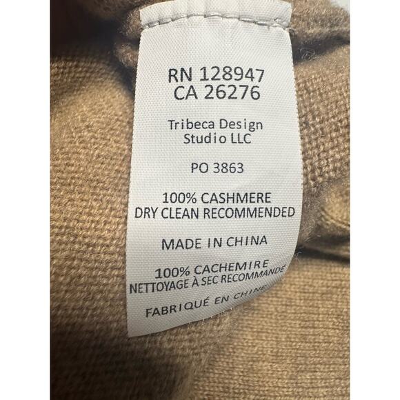 Nili Lotan 100% Brown Cashmere V-Neck Knit Sweater Sz S Quiet Luxury Cozy Chic - Picture 6 of 6